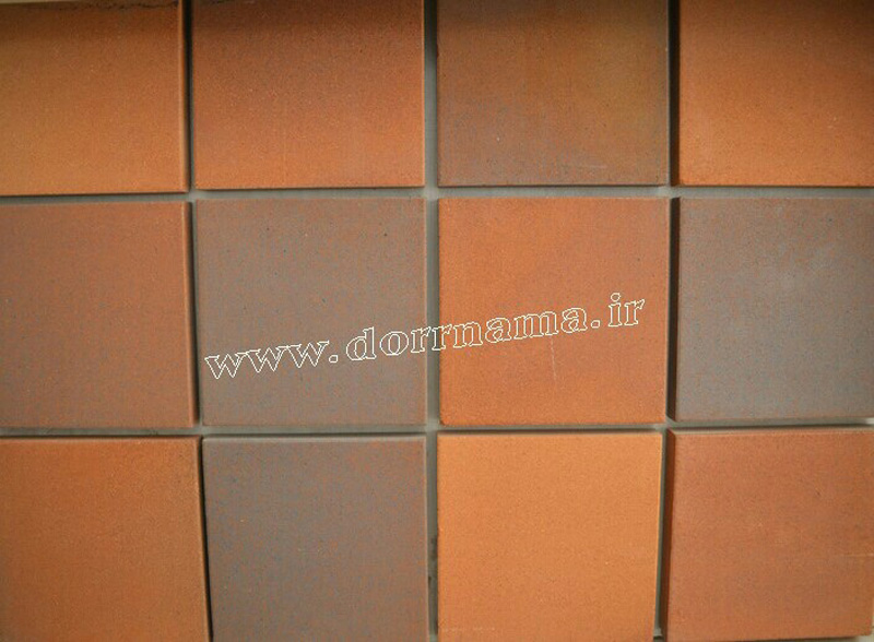 عکس اول آجر نسوز کف فرش 20*20 قرمز کد A105